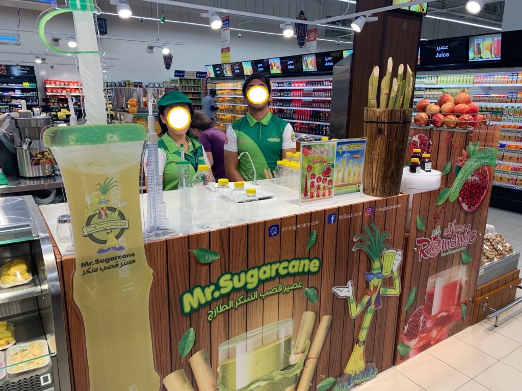 How does Hommy sugarcane juice machine win the favor of Carrefour super-market in Dubai?
